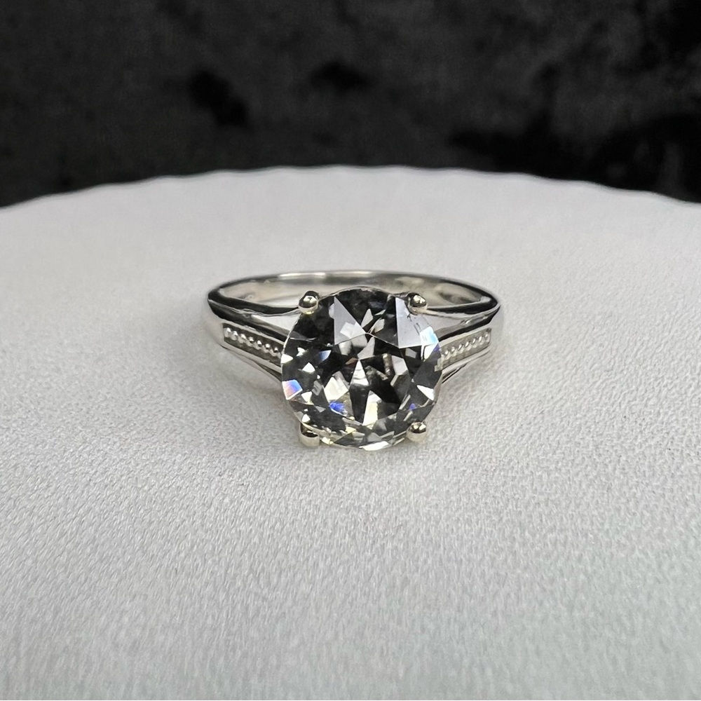 Sterling Silver Swarovski Crystal Ring